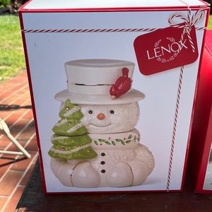 Lenox Snowman Cookie Jar